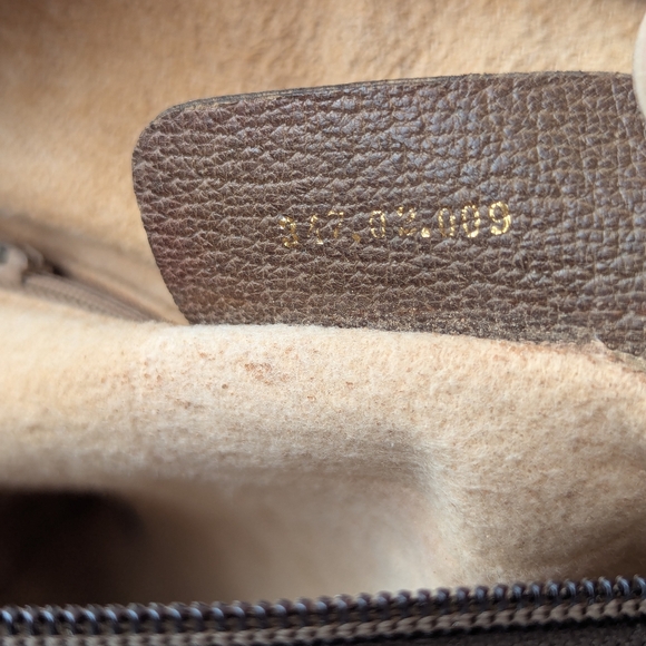 Gucci Beige and Green Satchel Bag - Picture 14 of 16